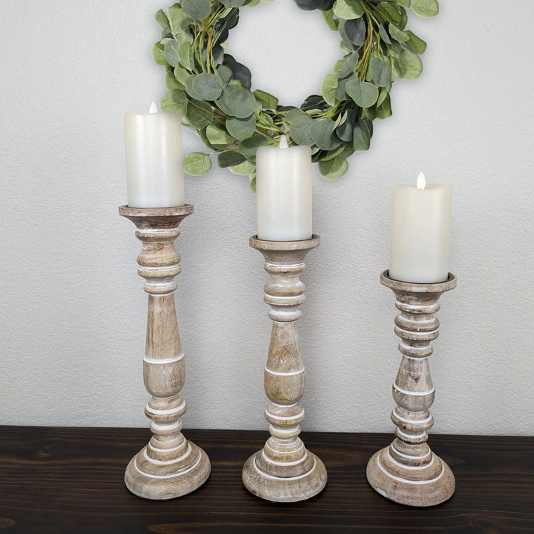 Farmhouse Candle Holders - 4 Styles | Farmhouse World