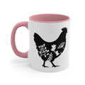 Floral Rooster Mug 11oz | Farmhouse World