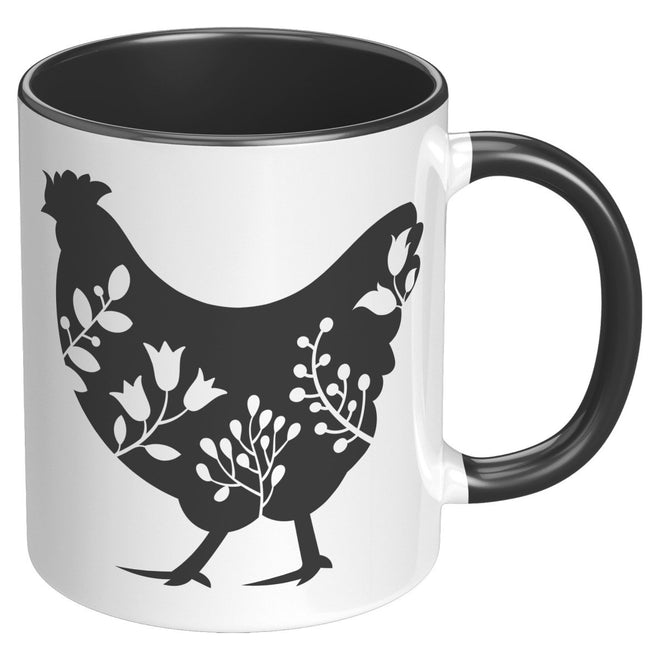 Floral Rooster Mug | Farmhouse World