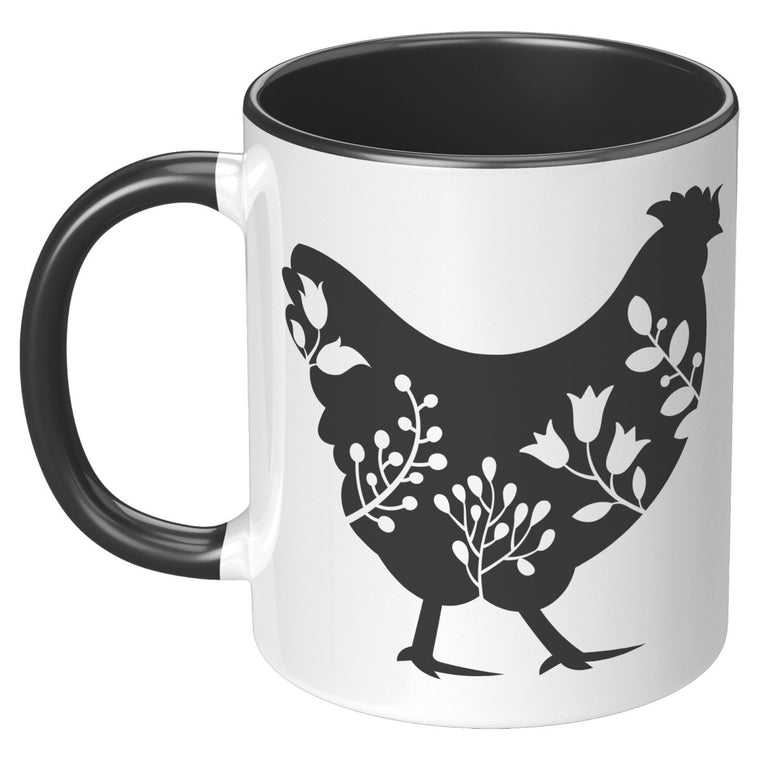 Floral Rooster Mug | Farmhouse World