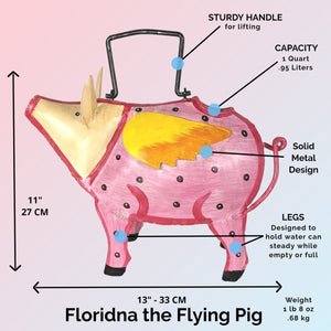 Fun Novelty Animal Metal Watering Cans | Farmhouse World