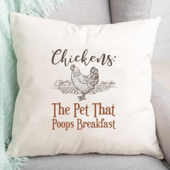 Funny Chicken Pillow Cover | Farmhouse World