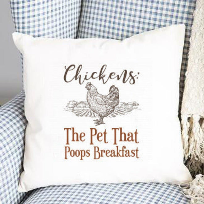 Funny Chicken Pillow Cover | Farmhouse World