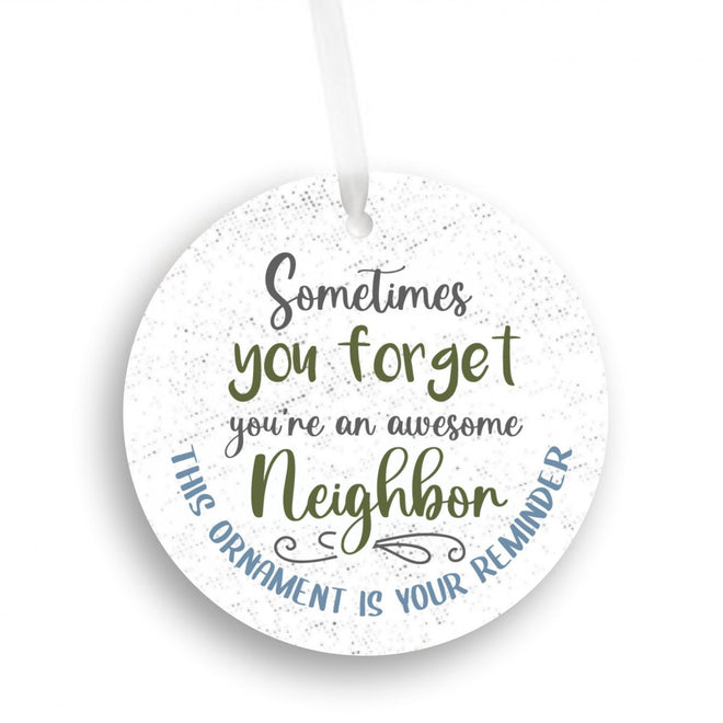 Funny Christmas Ornament for Neighbor - Christmas Gift for Neighbor | Farmhouse World