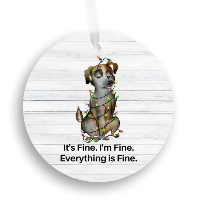 Funny Dog Christmas Ornament | Farmhouse World