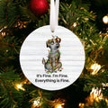 Funny Dog Christmas Ornament | Farmhouse World