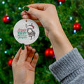 Funny Donkey Christmas Ornament - Ceramic | Farmhouse World