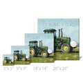Green Tractor Gallery Wrapped Canvas Art - 5" to 48" Sizes | Farmhouse World