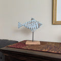 Handcarved Surgeon Wooden Fish Sculpture Home Décor | Farmhouse World