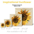 Helen Keller Sunflower Canvas 5" to 48" | Farmhouse World