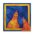 Hoping for a Handout Rooster Wall Art | Rooster Painting on Wood | Farmhouse World