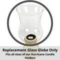 Hurricane Glass Globe Replacement for our Hurricane Lantern Candle Holders | Farmhouse World
