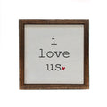 i love us with Heart 6x6 Sign | Farmhouse World