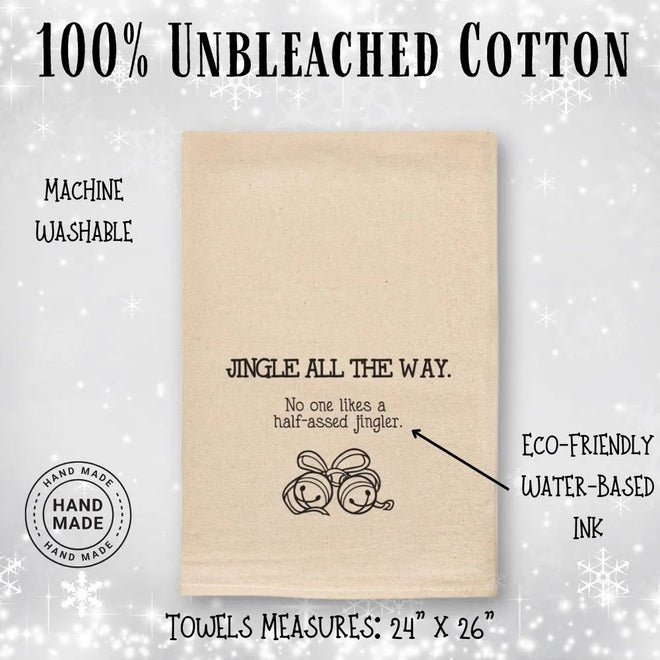 Jingle All The Way - Tea Towel | Farmhouse World