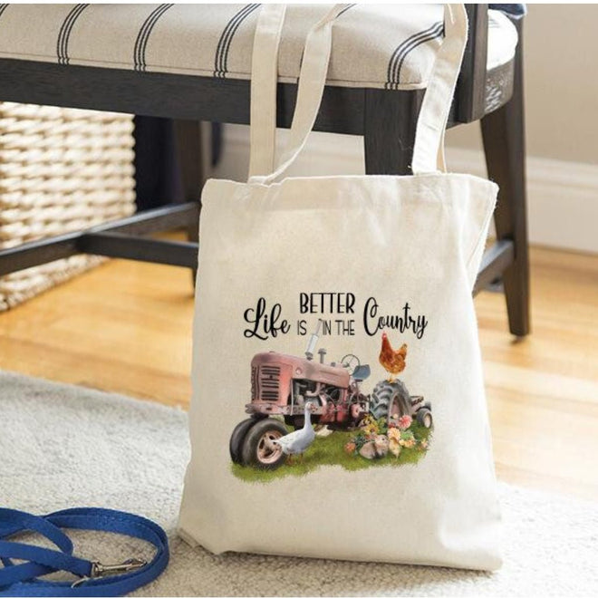 Life is Better in the Country Tote Bag | Farmhouse World