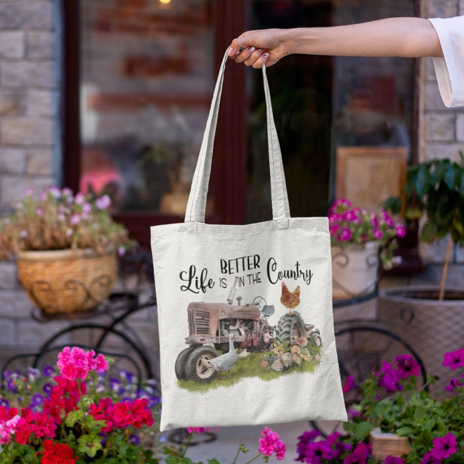 Life is Better in the Country Tote Bag | Farmhouse World