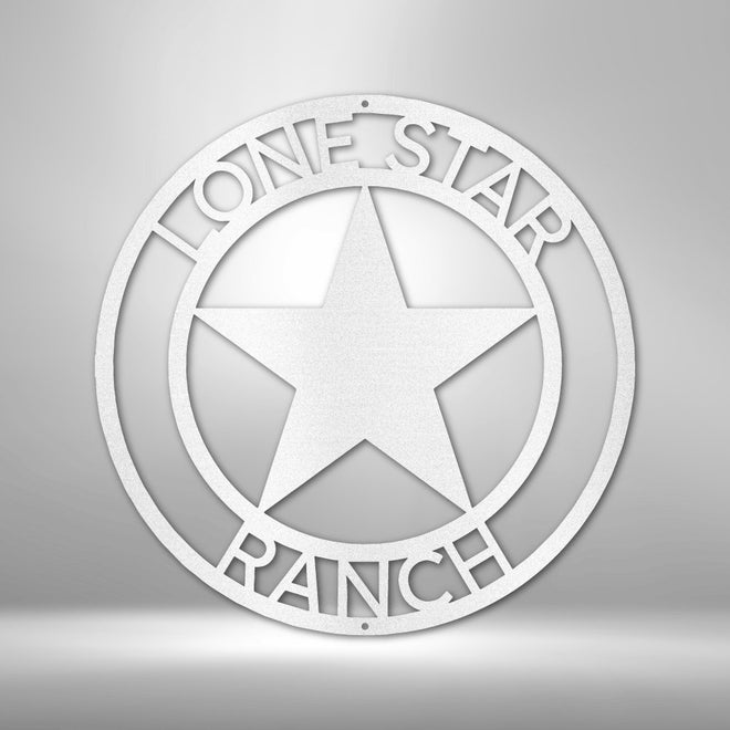 Lone Star Personalized Steel Sign | Farmhouse World