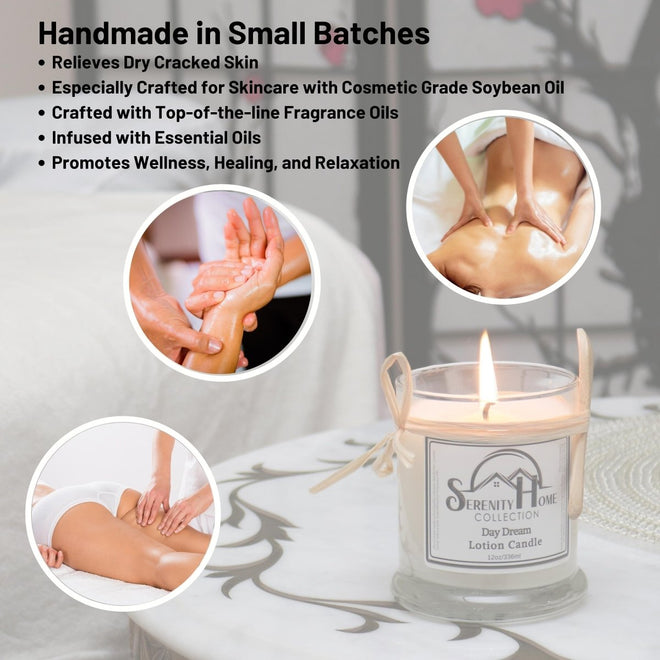 Massage Lotion Candle Infused with Essential Oils | Farmhouse World