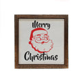 Merry Christmas 6x6 Christmas Santa Sign Wall Art Sign | Farmhouse World