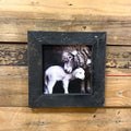 Newborn Sheep Print Framed in Reclaimed Barnwood 8" | Farmhouse World