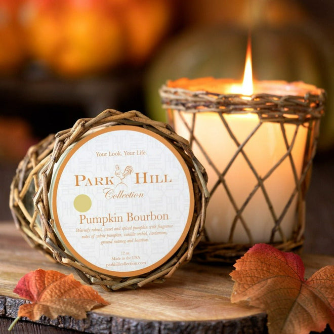 Park Hill Pumpkin Bourbon Candle 12oz | Farmhouse World