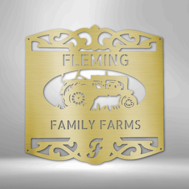 Personalized Classic Tractor Metal Sign | Farmhouse World