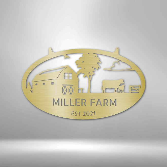 Personalized Farmstead Metal Sign | Farmhouse World