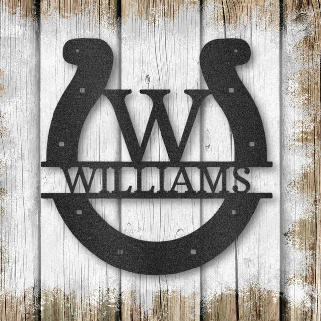 Personalized Horseshoe Sign | Farmhouse World