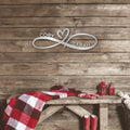 Personalized Infinity Heart Metal Sign | Farmhouse World
