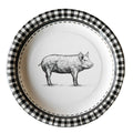 Pig Paper Plates - Dinner & Salad Dessert Sizes - 16 Pack | Farmhouse World