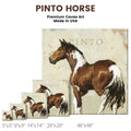 Pinto Horse Gallery Wrapped Canvas Wall Art - 5" to 48" Sizes | Farmhouse World