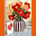 Pop-Up Flower Bouquet Greeting Card - French Poppies | Farmhouse World