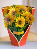 Pop-Up Flower Bouquet Greeting Card - Sunflowers | Farmhouse World