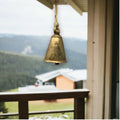 Prairie Cow Bell with Aged Antique Gold Finish | Farmhouse World