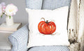 Pumpkin Watercolor Pillow Cover - Original Art | Farmhouse World