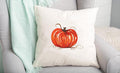 Pumpkin Watercolor Pillow Cover - Original Art | Farmhouse World
