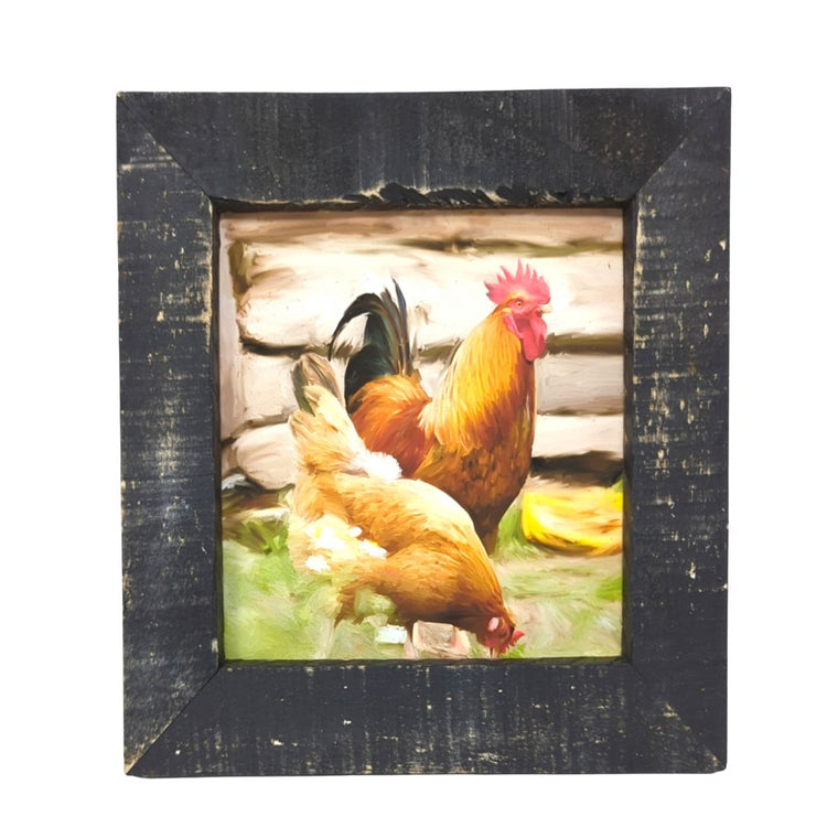 Rooster & Hen Print | Farmhouse World