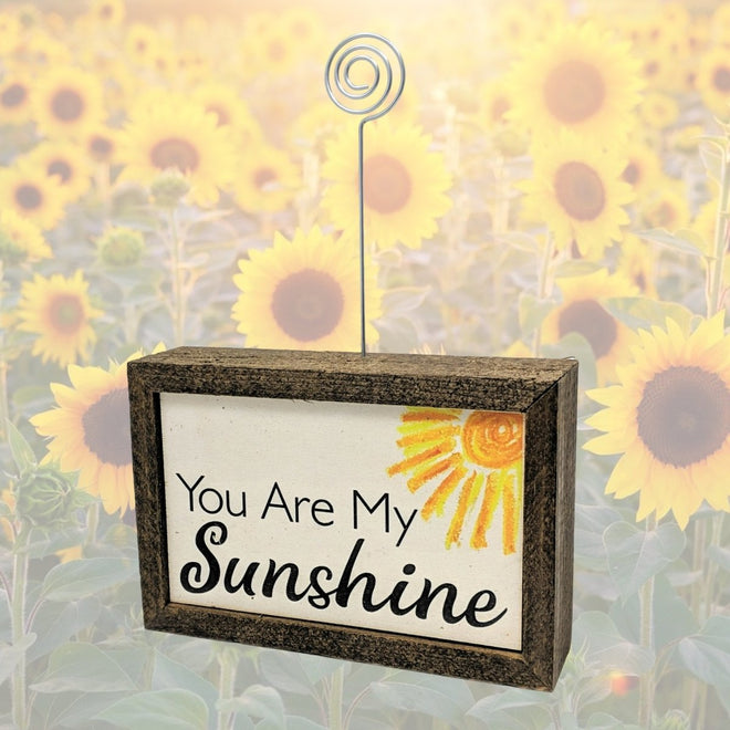 Tabletop Picture Frame Block - You Are My Sunshine 6x4" | Farmhouse World