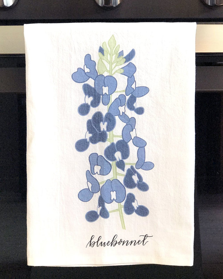 Texas Bluebonnet Kitchen Towel | Farmhouse World