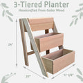 Vertical Raised Garden Bed - 3 Tiered Planter Stand | Farmhouse World
