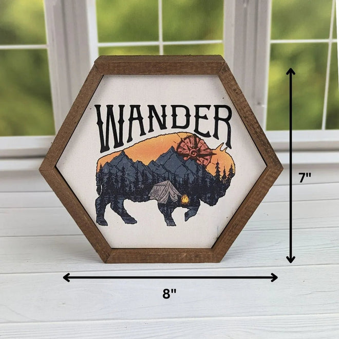 Wander Bison Sign | Farmhouse World
